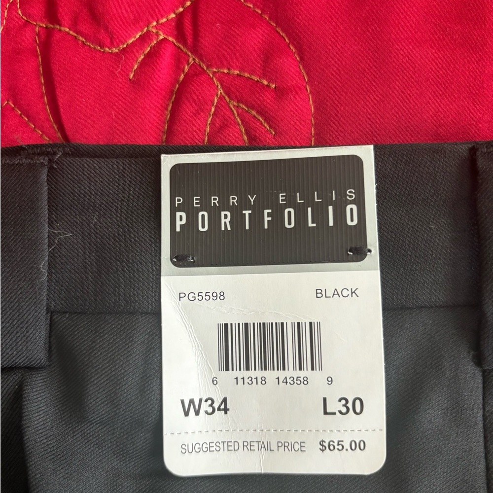 Perielis Portofino black slacks size 34 x 30 - Picture 4 of 5